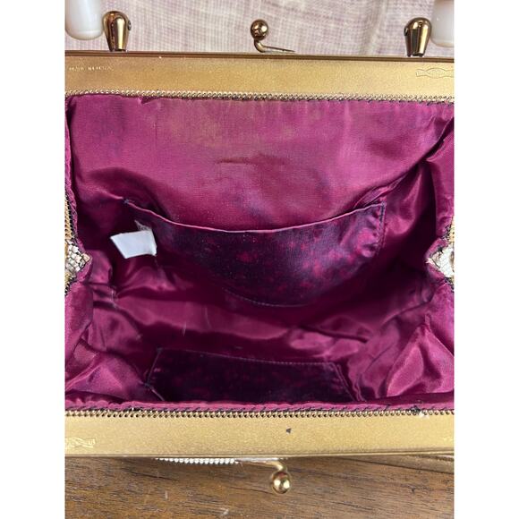 Cream Whiting & Davis Mesh Purse with Bakelite Handle~Mesh Evening Bag~1930’s - Picture 4 of 10